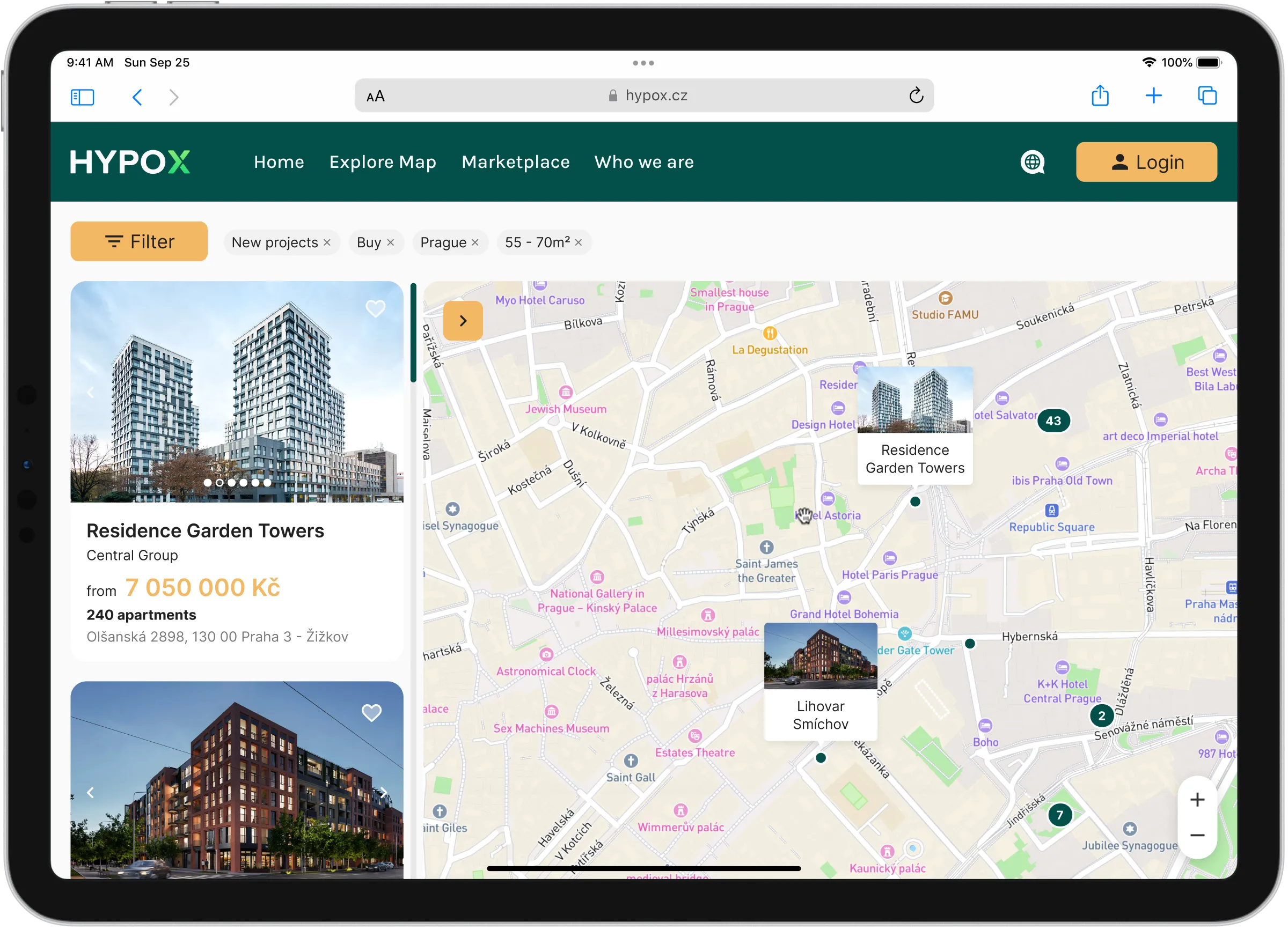 Marketplace on iPad